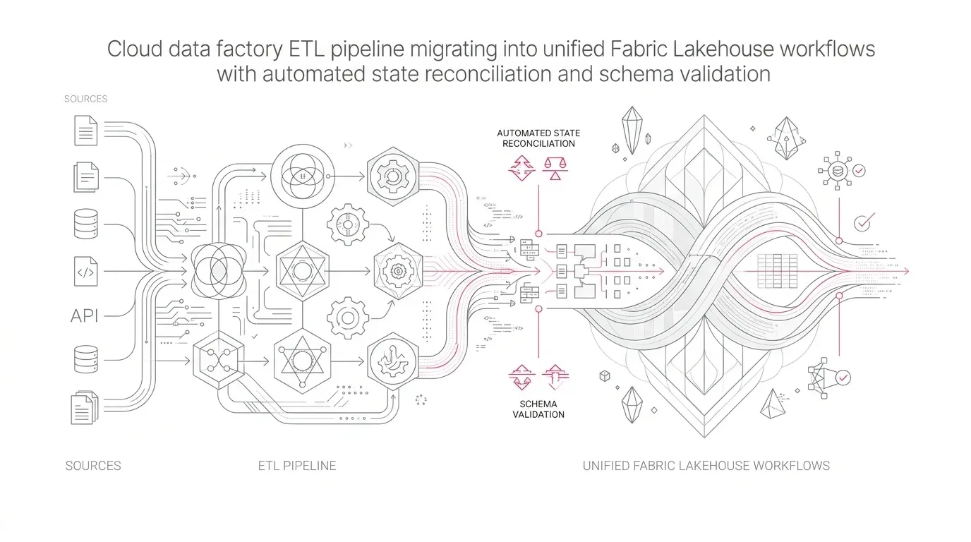 Azure Data Factory to Microsoft Fabric: How to Migrate Pipelines Without a Green-but-Wrong Cutover banner illustration