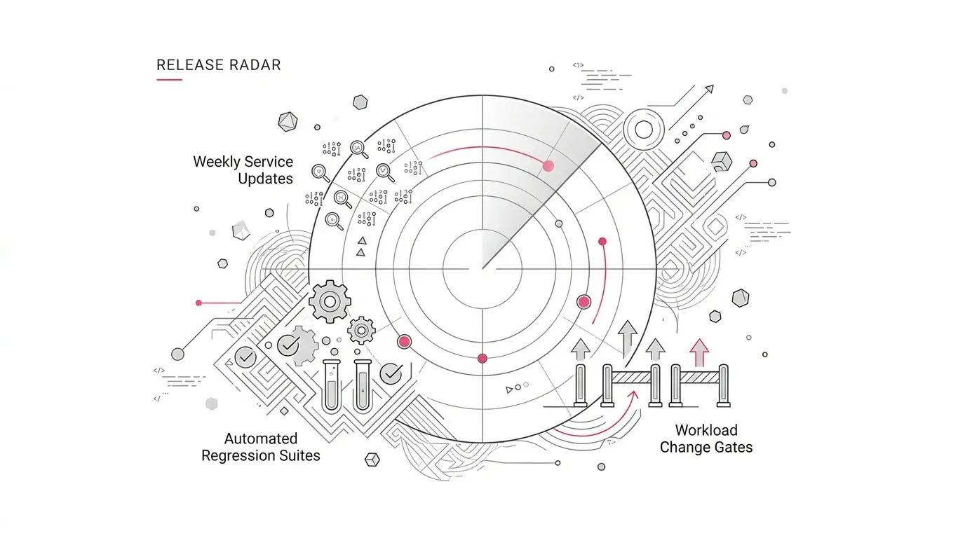 Microsoft Fabric Changes Every Week: Build a Platform-Change Readiness System banner illustration
