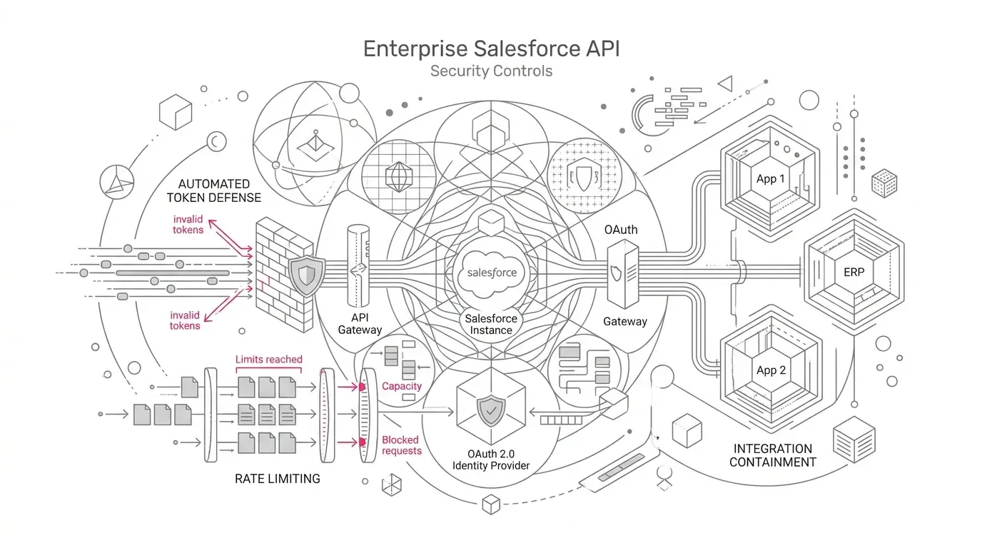 Salesforce API Security Controls Are Live: Prepare for Automated Integration Containment banner illustration